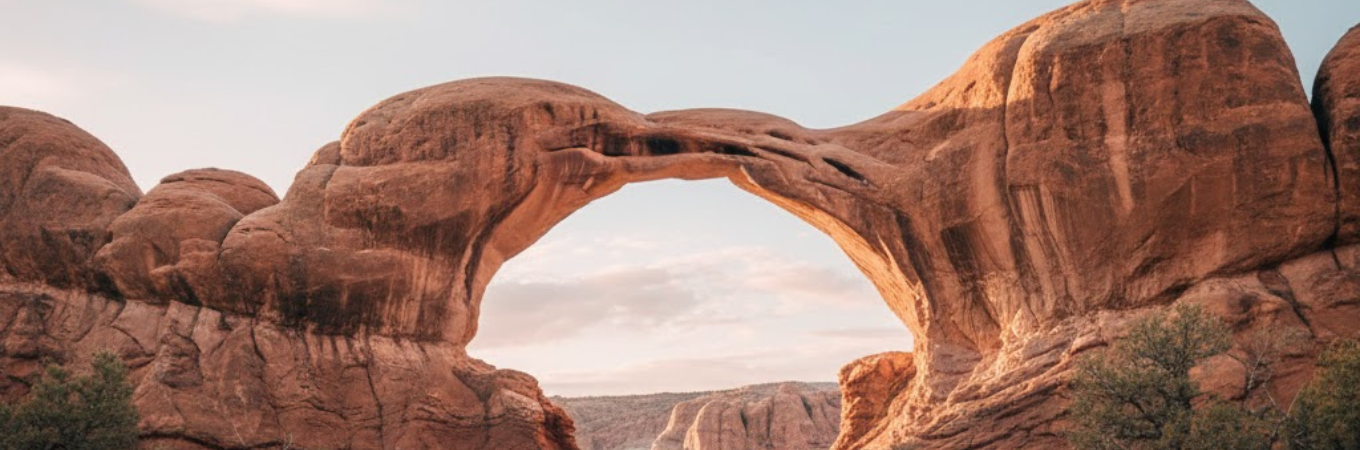 Pine Tree Arch in Moab: Framed in Stone & Your Tiny Home Basecamp