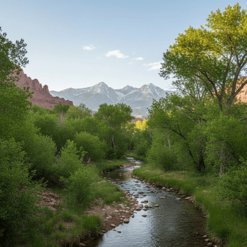 Pack Creek Near Moab: Cool Air, Cottonwoods & Your Tiny Home Basecamp