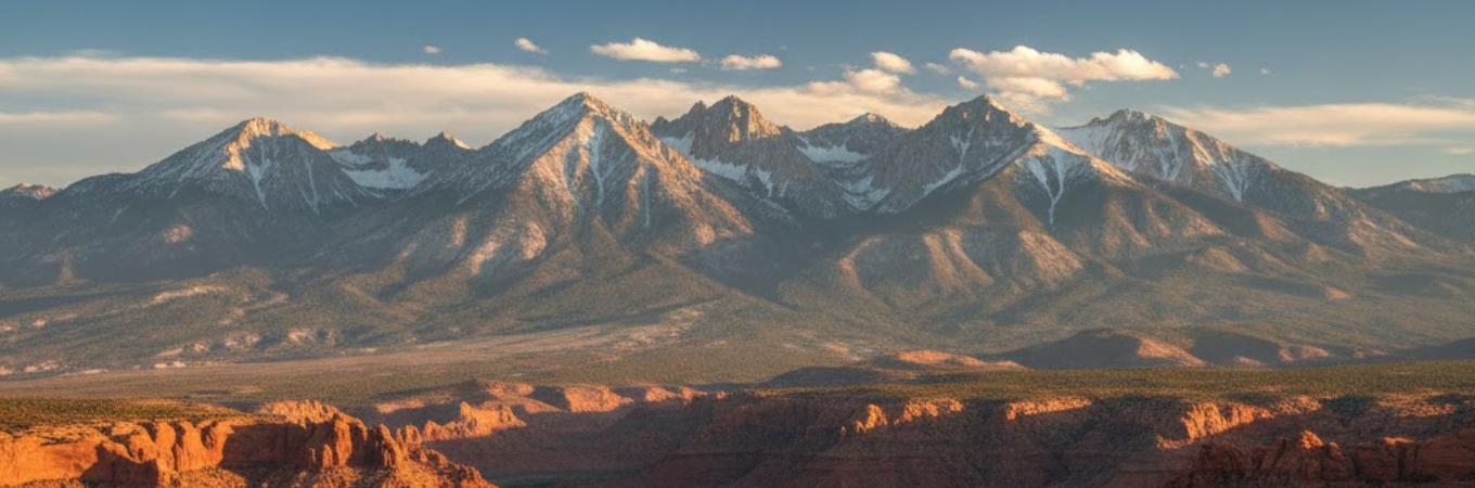 La Sal Mountains in Moab: Alpine Majesty & Desert Views + Your Tiny Home Basecamp